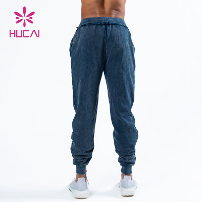 ODM Custom Patch Washed Process Men Running Joggers China Factory Manufacturer