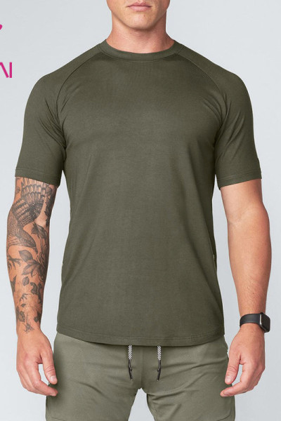 OEM ODM Plain Color Sportswear Mens Short Sleeve T Shirts