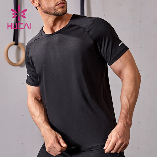 Customized Gym Sportswear Mens Short Sleeve Crew Neck T Shirts Factory Manufacturer