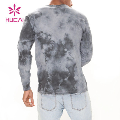 OEM Factory Private Label Washed Process Men Sweatshirts Loong Sleeve T Shirts China Manufacturer
