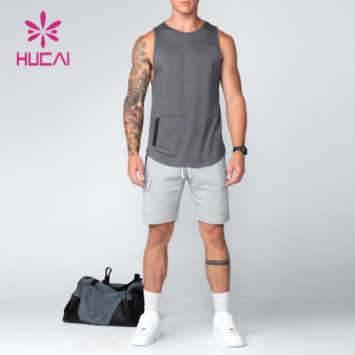 Private Label High Quality Mens Breathable Skinny Sleeveless Tank Top Factory Supplier