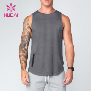 Private Label High Quality Mens Breathable Skinny Sleeveless Tank Top Factory Supplier