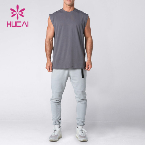Factory Manufacturer High Quality Mens Breathable Skinny Sleeveless Tank Top Private Label