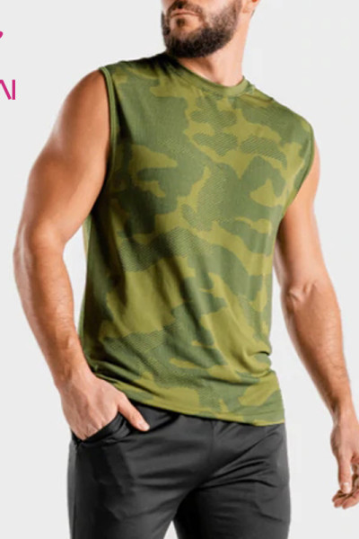 ODM CustomPrivate Label  Washed Process Men Tank Top China Manufacturer