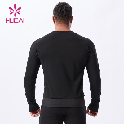 Factory Manufacturer Unique Design Mens Sports Long Sleeve T Shirts Supplier