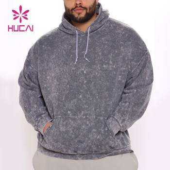 OEM Custom Manufacture Oversize Washed Process Mens Active Hoodie China Factory