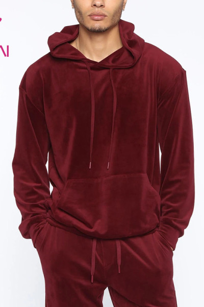 Hot Sale PV fabric Multi Color Mens Hoodie Factory Manufacturer