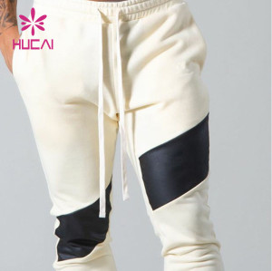 OEM Multi Colors Drawstring Splicing Active Mens Joggers China  Factory Manufacturer