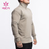 OEM Custom Brand High Neck Zippered Mens Sweatshirt China Manufacturer