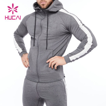 Colors Stitching Drawstring Mens Hooded Jackets China Manufacturer