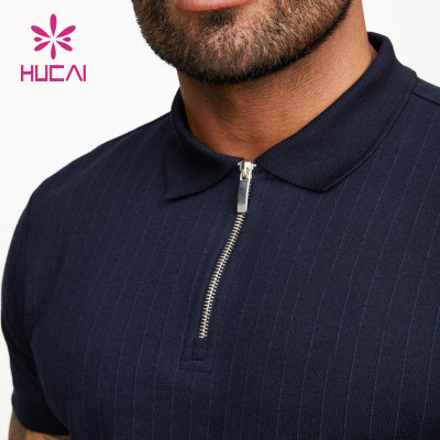 ODM Zippered High Neck Men T-shirt China Manufacturer Sports Apparel Suppliers