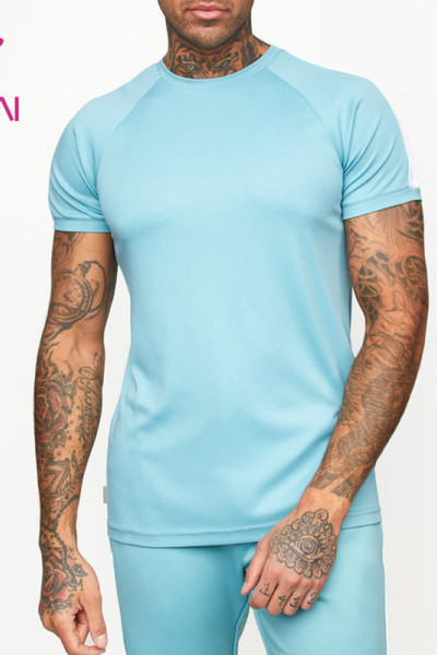 Activewear Custom Mens Color Stitches Dry-Fit T-shirt China Manufacturer