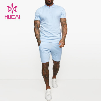 OEM Mens Multi Colors Polo Zippered T-shirt China Manufacturer
