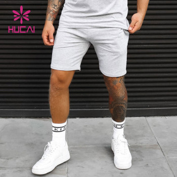 OEM Comfortable Mens Grey Sports Shorts China Gym Wear Manufacturer