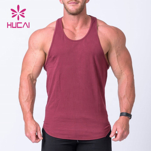 Private Label Hot Sale T-Back Dry Fit Tank Top For Men Custom Manufacturer Supplier