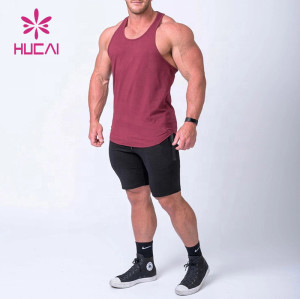 Private Label Hot Sale T-Back Dry Fit Tank Top For Men Custom Manufacturer Supplier