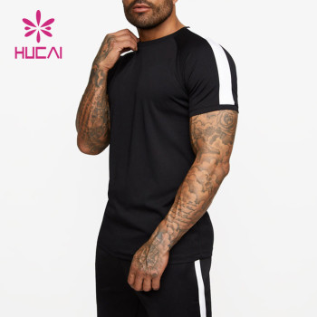 Factory Manufacturer Private Label Sports Fitness 100% Polyester Men T Shirts Custom