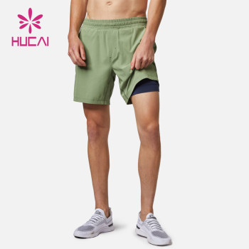 OEM Custom Factory Manufacturer Mens Drawstring Jogger Running Shorts