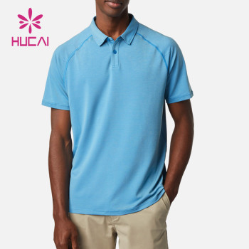 OEM  Factory Manufacturer Breathable Polos Blue Men T Shirts Short Sleeve Sportswear Suppliers