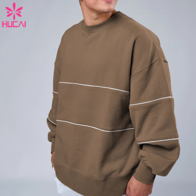 Custom Manufacture Mens Long Sleeve Fashion Pop Sweatshirts Sports Apparel Suppliers