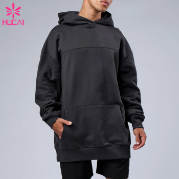 OEM Factory Manufacturer Mens Oversize Fashion Gym Black Hoodies Sports Apparel Suppliers