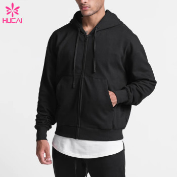 China Sports Apparel Suppliers  Mens  Fashion Pop Black Zipper Jacket Custom Factory