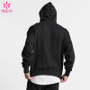 Custom Hight Quality Fleece Black Mens Gym Jacket Leisurewear Sports Apparel Suppliers