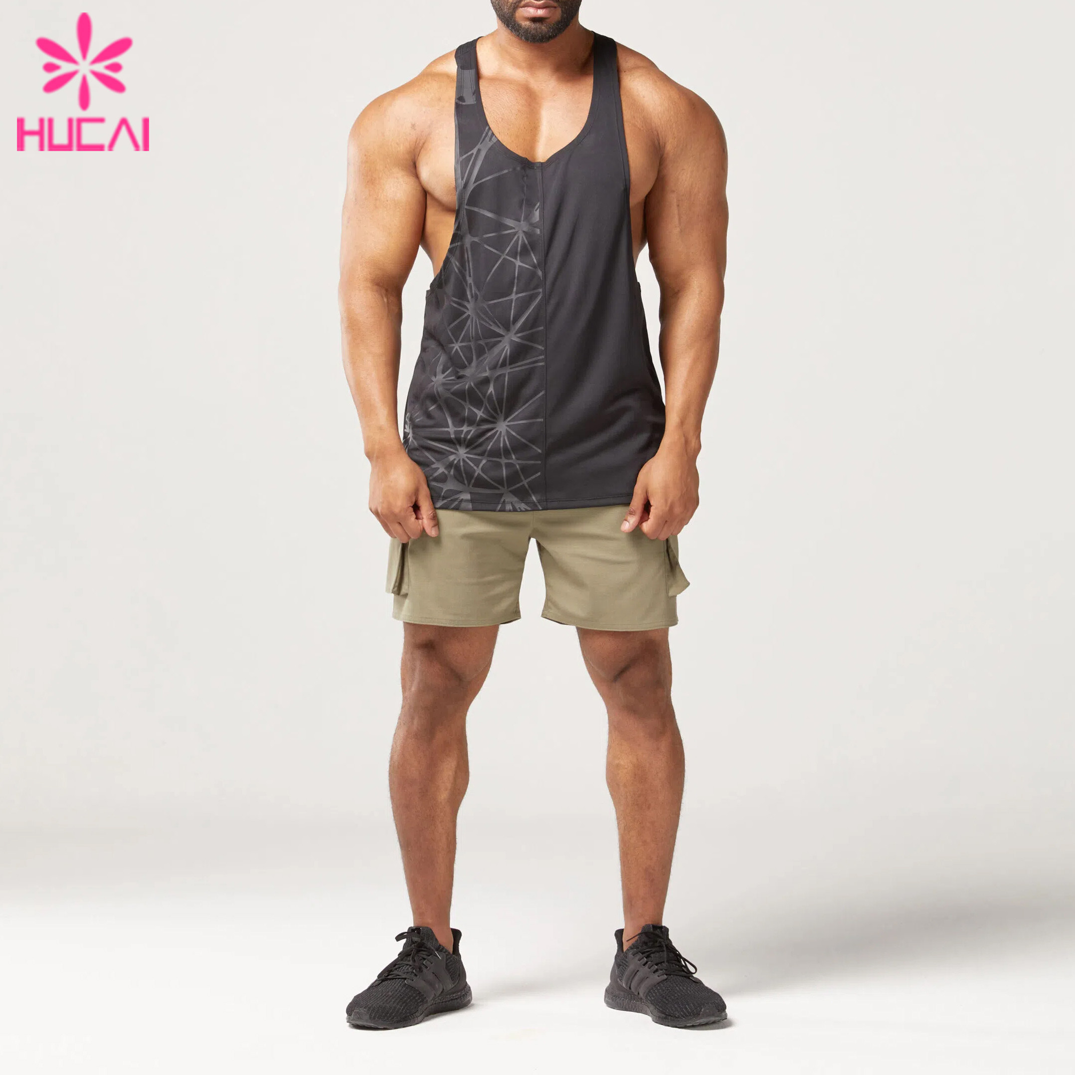 Sleeveless Mens Gym Tank Tops