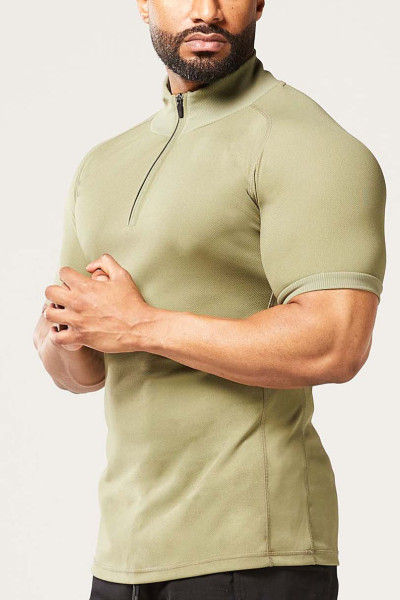ODM Custom Private Band Gym Fashion Fit Fast Dry Zizzper T Shirts Mens Gym Wear Suppliers