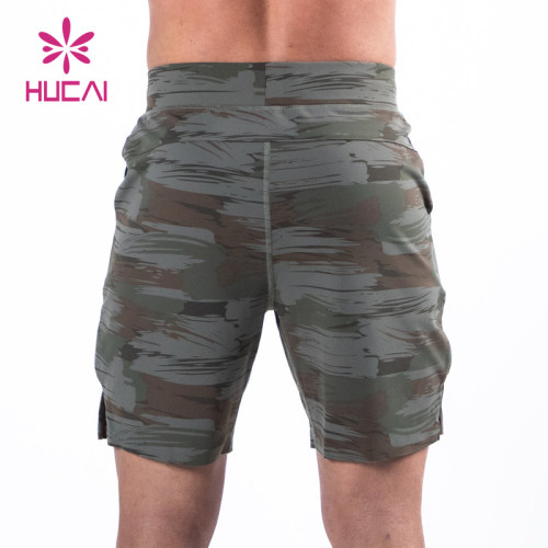 ODM Hight Quality Camouflage Color Mens Fashion Gym Shorts Fitness Clothing Manufacturer