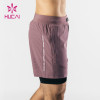Custom Inside Liner Mens Fitness Gym Elastic  Shorts Sportswear Factory Manufacturer