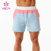 ODM mens contrast color unique design custom gym shorts custom factory manufacturer