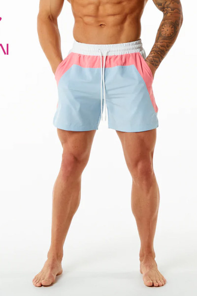 ODM mens contrast color unique design custom gym shorts custom factory manufacturer