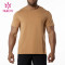 ODM custom workout clothes 100% polyester gym dry fit t shirt men activewear factory