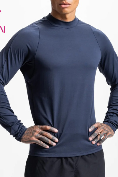 OEM Custom Mens Running Long Sleeves Breathable T Shirts Private Label Factory Manufacturer