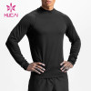 Custom Mens Activewear  Long Sleeves New Spandex Running Sweatshirts Factory Manufacturer