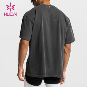 oem custom athletic mens leisure functional breathable workou t shirt sportswear manufacturer