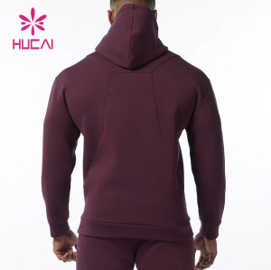 oem custom gym wear mens matching drawstring hoodies  fitness clothes activewear suppliers