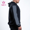 custom new design gym wear men functional  hit color jacket fitness clothing china factory