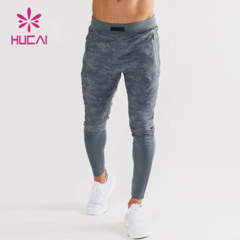 oem custom gym wear mens camo printing elastic high quality joggers gym wear manufacturer