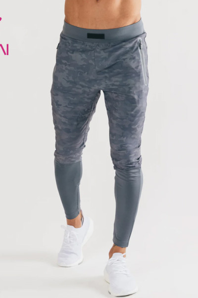 oem custom gym wear mens camo printing elastic high quality joggers gym wear manufacturer