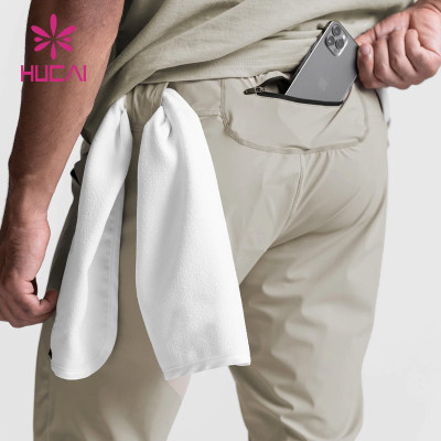 custom mens functional stretch high performance fitness gym joggers activewear suppliers