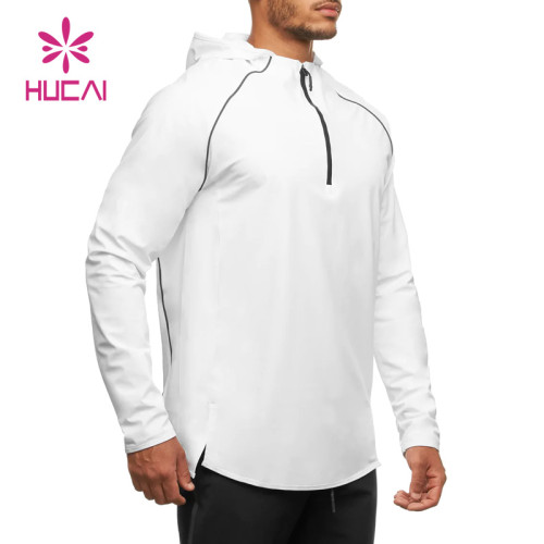 Custom Private Label Gym Slim-Fit Reflect Light Hoodies China Manufacturer