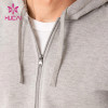oem custom high quality fitness weight running full zip hoodie activewear suppliers
