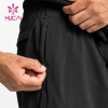 OEM Mens Active Invisible Zippers Inner Double Layers Gym Shorts Custom Manufacture