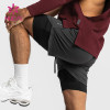 custom dry fit mens running inner shorts 2 in 1 quick-drying activewear suppliers