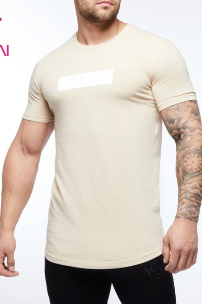 oem stretch oversize elastic t shirt mens custom gym wear manufactured in China