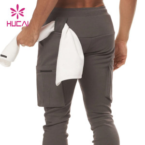 china manufacturer fashion side pocket mens fitness joggers gym pants for workout