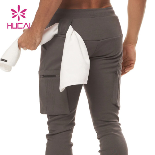 china manufacturer fashion side pocket mens fitness joggers gym pants for workout