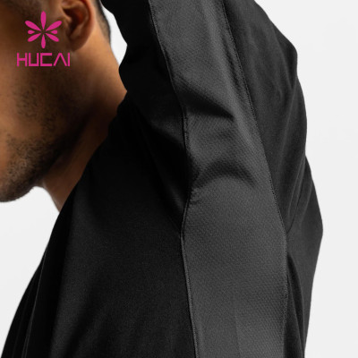 Custom Mens Dry Fit T Shirt Long Sleeve Fashionable Workoutwear Manufacture